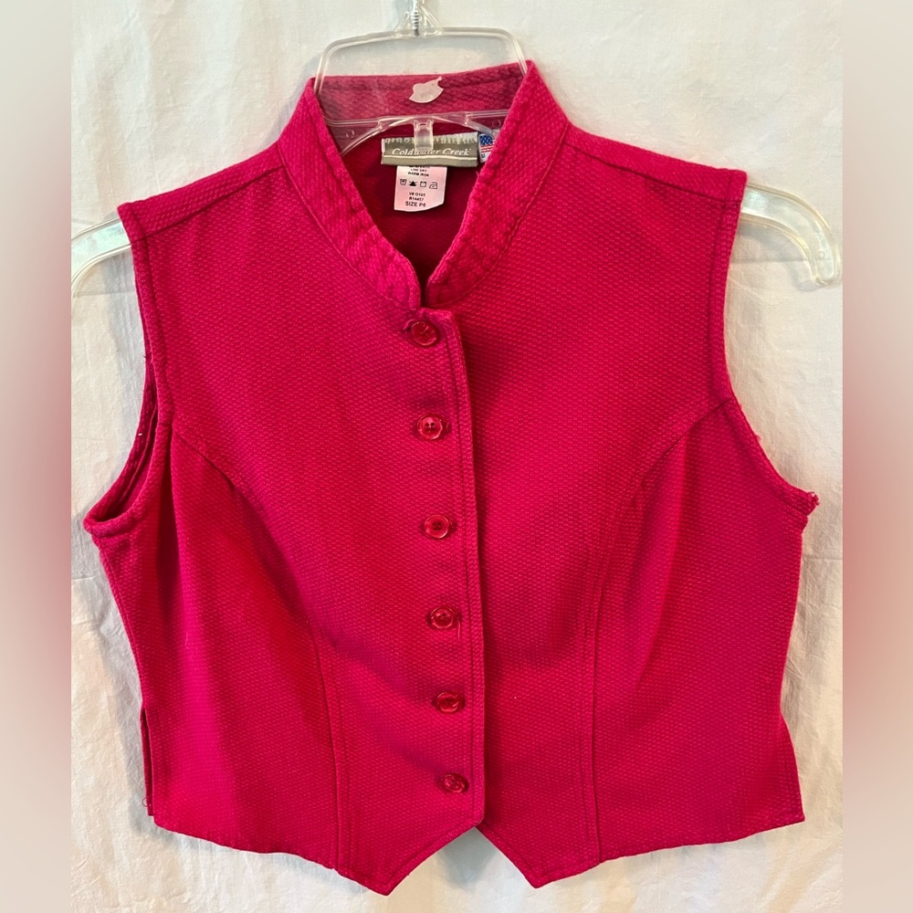 Fuschia Tank Top Vest by ColdWater Creek